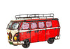 Think Outside Red Kombi Handmade Metal Van Fully Functional Beverage Cooler