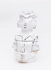 Hazy Mae Lucy Bright White Ceramic Cookie Jar
