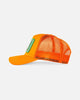 John Hatter & Co Mo Money Mo Problems Orange Adjustable Trucker Cap Hat