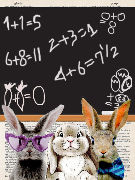 Artnwordz Multiplying Like Rabbits Dictionary Page Wall Art Print