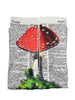 Artnwordz Red Mushroom Unisex Dictionary Art Socks