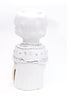 Hazy Mae Peggy Bright White Ceramic Cookie Jar