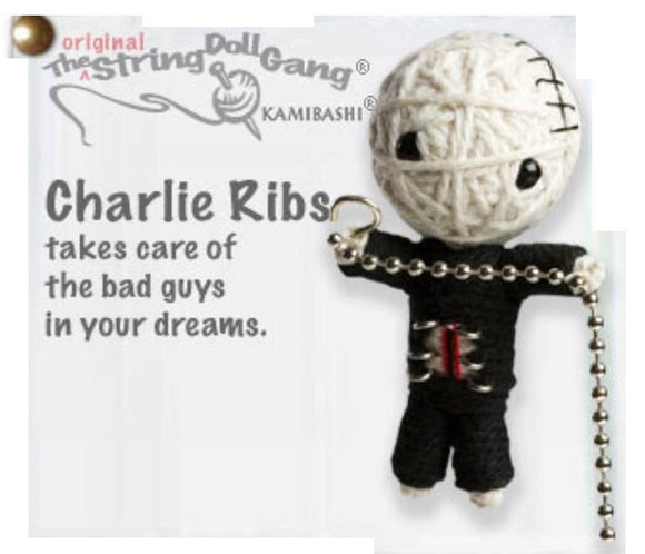 Kamibashi Charlie Ribs The Original String Doll Gang Keychain Clip