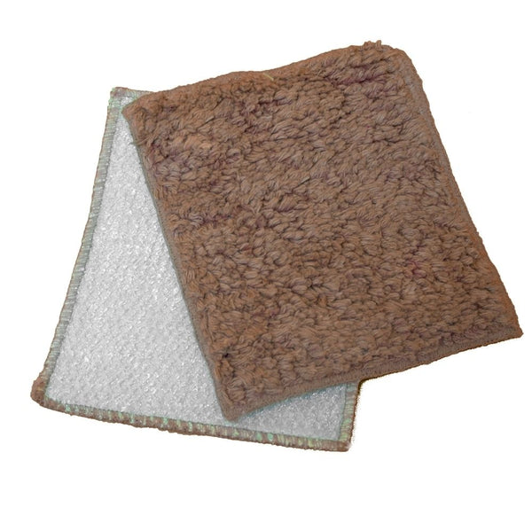 Janey Lynn Designs Rin Tan Tan Shrubbies 5" x 6" Cotton & Nylon Washcloth