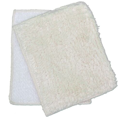 Janey Lynn Designs Ooh La La Vanilla Shrubbies 5" x 6" Washcloth - 2 Pack
