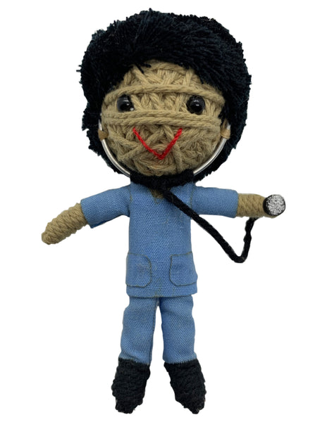 Kamibashi Scrubs The Doctor Boy Original String Doll Gang Handmade Keychain Toy & Clip