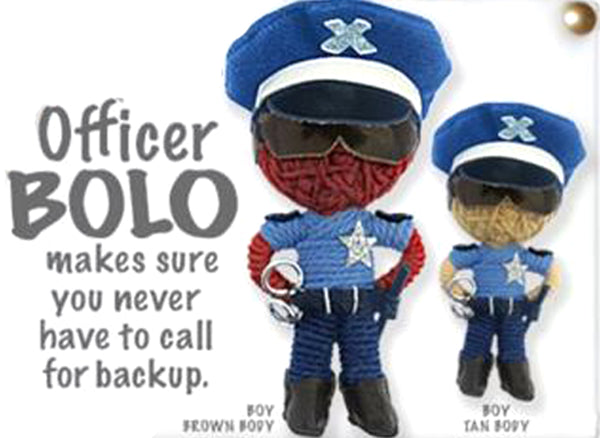 Kamibashi Police Officer Bolo Boy The Original String Doll Gang Keychain Clip