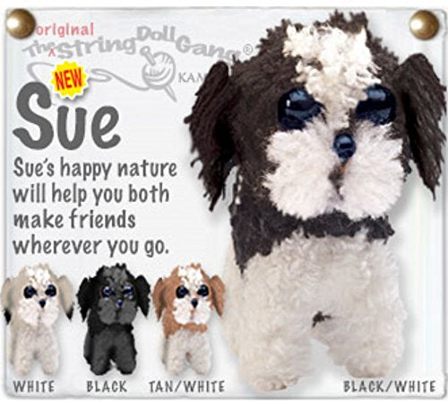 Kamibashi Sue shih tzu Puppie Dog The Original String Doll Gang Keychain Clip