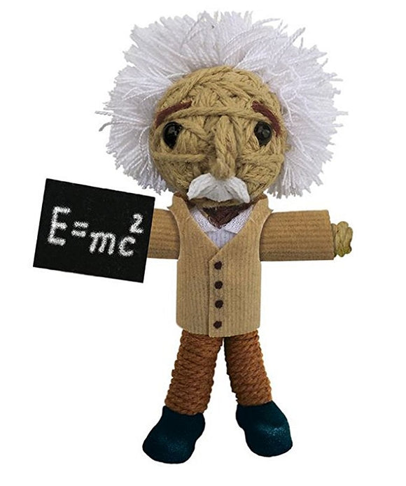 Kamibashi Albert Einstein The Original String Doll Gang Handmade Keychain Toy & Clip