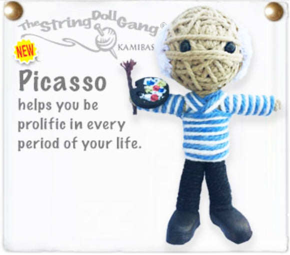 Kamibashi Picasso Artist Painting The Original String Doll Gang Keychain Clip Toy