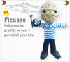 Kamibashi Picasso Artist Painting The Original String Doll Gang Keychain Clip Toy