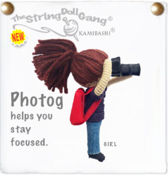 Kamibashi Photog Photographer Girl The Original String Doll Gang Keychain Clip Toy