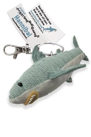 Kamibashi Hannibal The Great White Shark Original String Doll Gang Handmade Keychain Toy & Clip