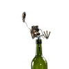 Sugarpost Gnome Be Gone Mini Bottle Wrangler Wine Stopper Welded Scrap Metal Art Sculpture Item #1044