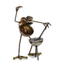 Sugarpost Mini Gnome Be Gone BBQ Griller Outdoor Garden Welded Metal Art Sculptures Item #1086
