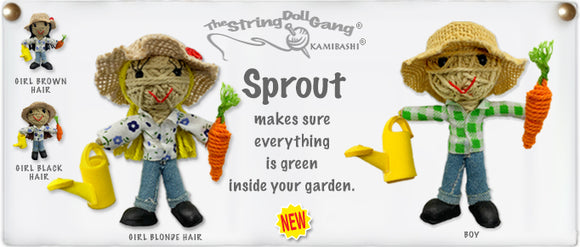 Kamibashi Sprout The Gardener Girl Original String Doll Gang Handmade Keychain Toy & Clip