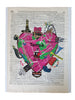 Artnwordz Tampa Heart Dictionary Page Wall Art Print