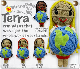 Kamibashi Terra The World Original String Doll Gang Handmade Keychain Toy & Clip