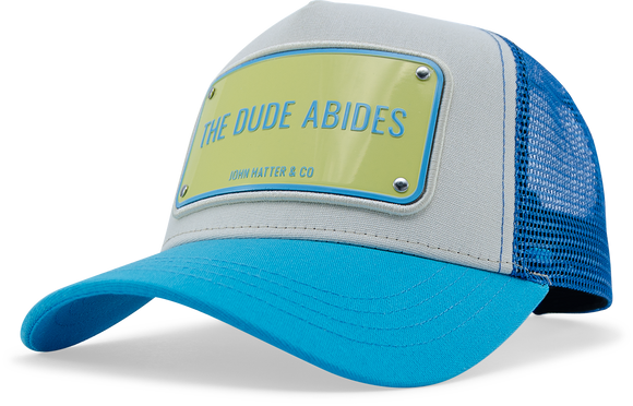 John Hatter & Co The Dudes Abides Blue Adjustable Trucker Cap Hat