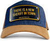 John Hatter & Co There Is A New Sheriff In Town Brown Adjustable Trucker Cap Hat