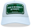 John Hatter & Co The Wolf of Wall Street There is No Nobility in Poverty White Adjustable Baseball Cap Hat
