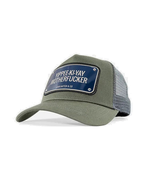 John Hatter & Co Yippee-Ki-Yay Grey Adjustable Trucker Cap Hat – Whinycat